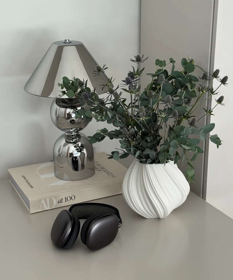 Kleine Keramik Vase in Cremeweiß | Flora