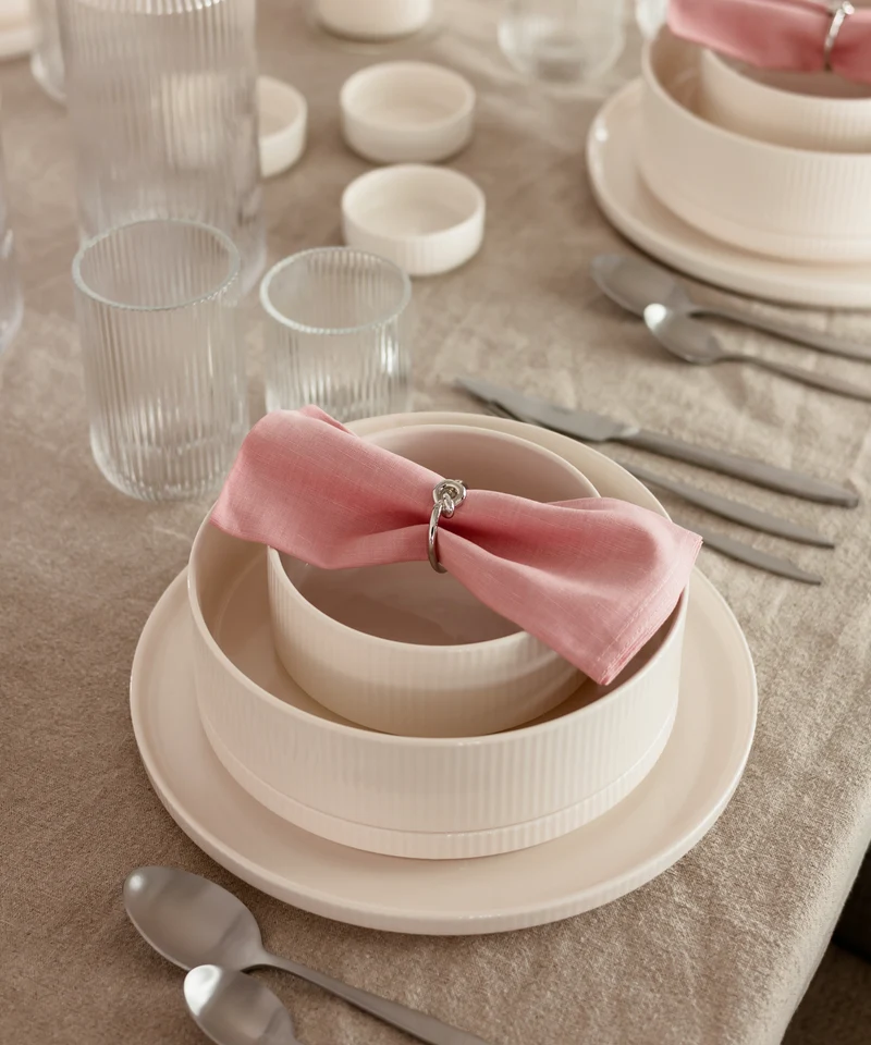 Rosa Servietten 6er Set | Kyla