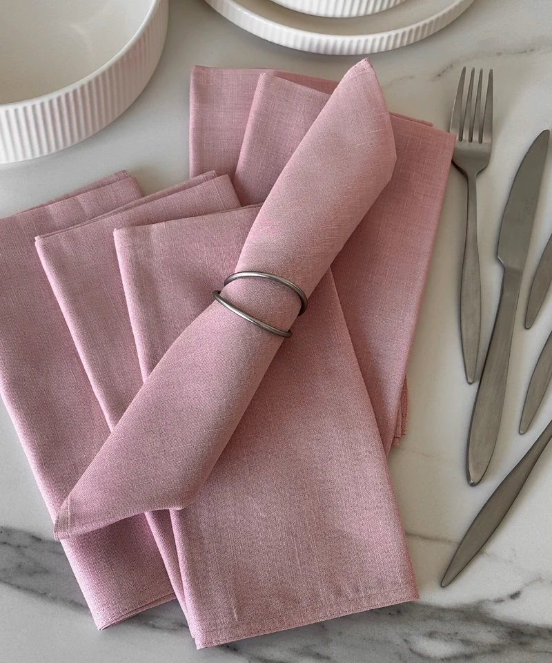 Rosa Servietten 6er Set | Kyla