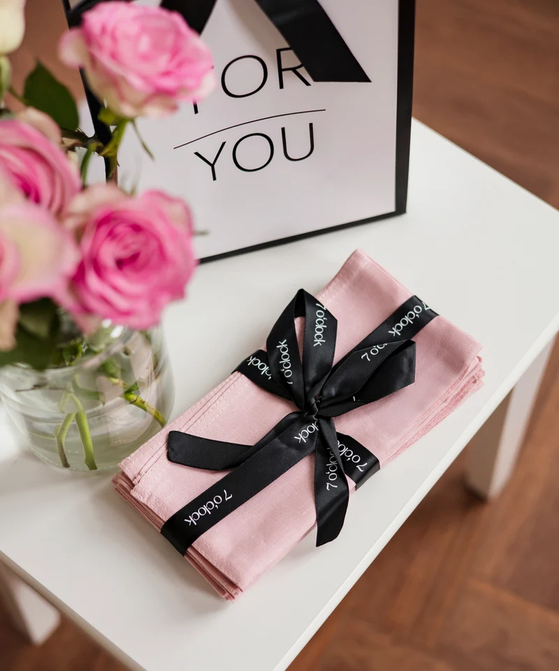 Rosa Servietten 6er Set | Kyla