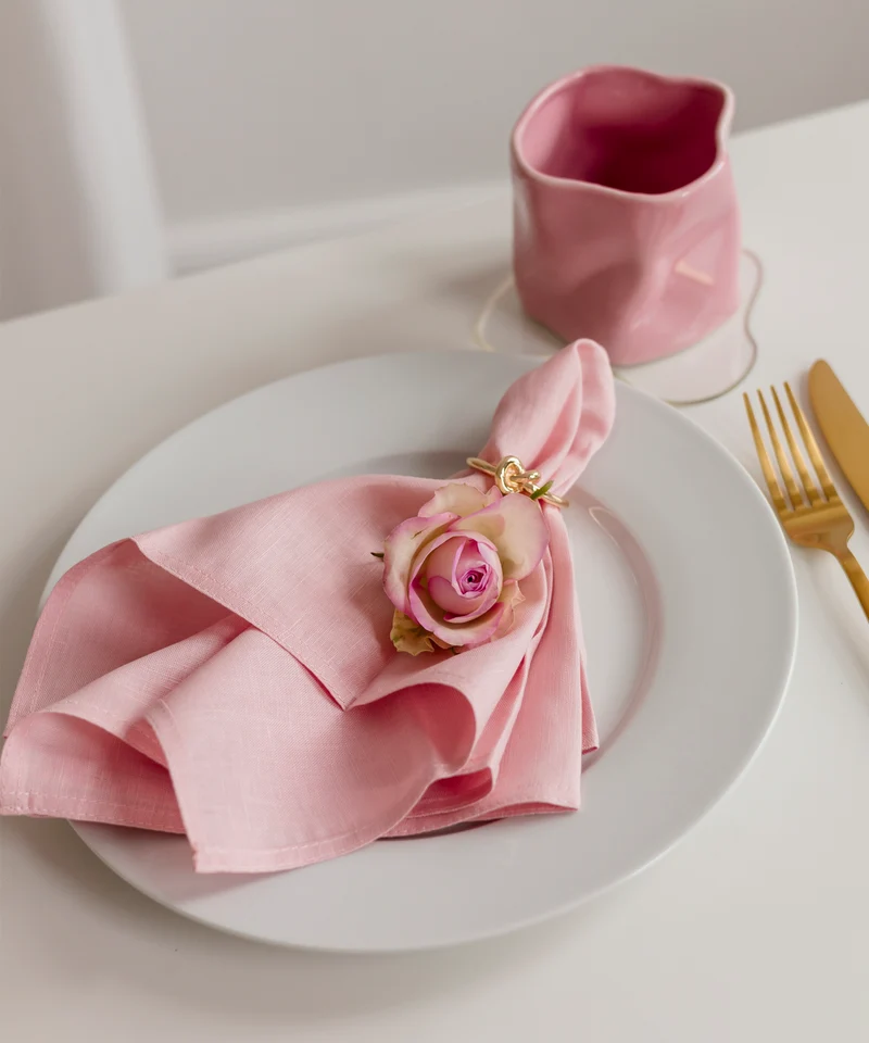 Rosa Servietten 6er Set | Kyla