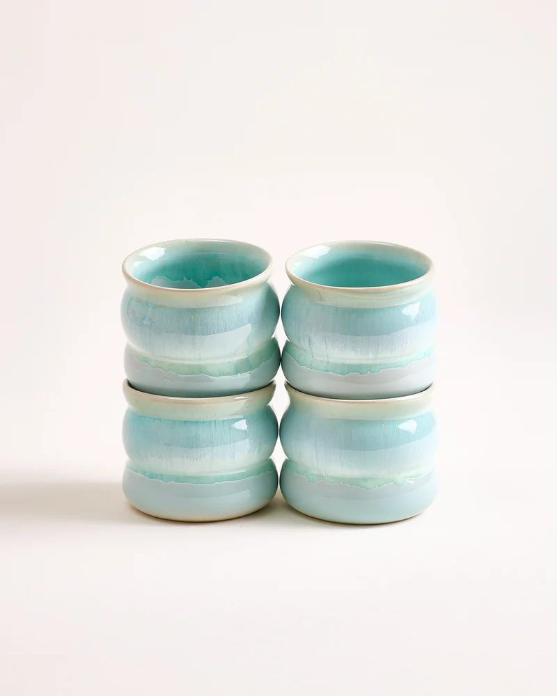 Bica Becher klein bubble mint 4er-Set