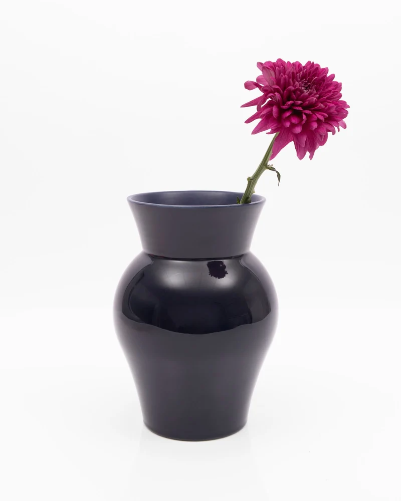 Alva Vase L dunkelblau