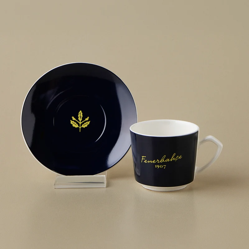 Karaca x Fenerbahçe Lizenziertes 6-Personen-Kaffeetassen-Set 80 ml