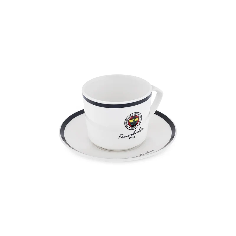 Karaca x Fenerbahçe Lizenziertes 6-Personen-Kaffeetassen-Set 80 ml