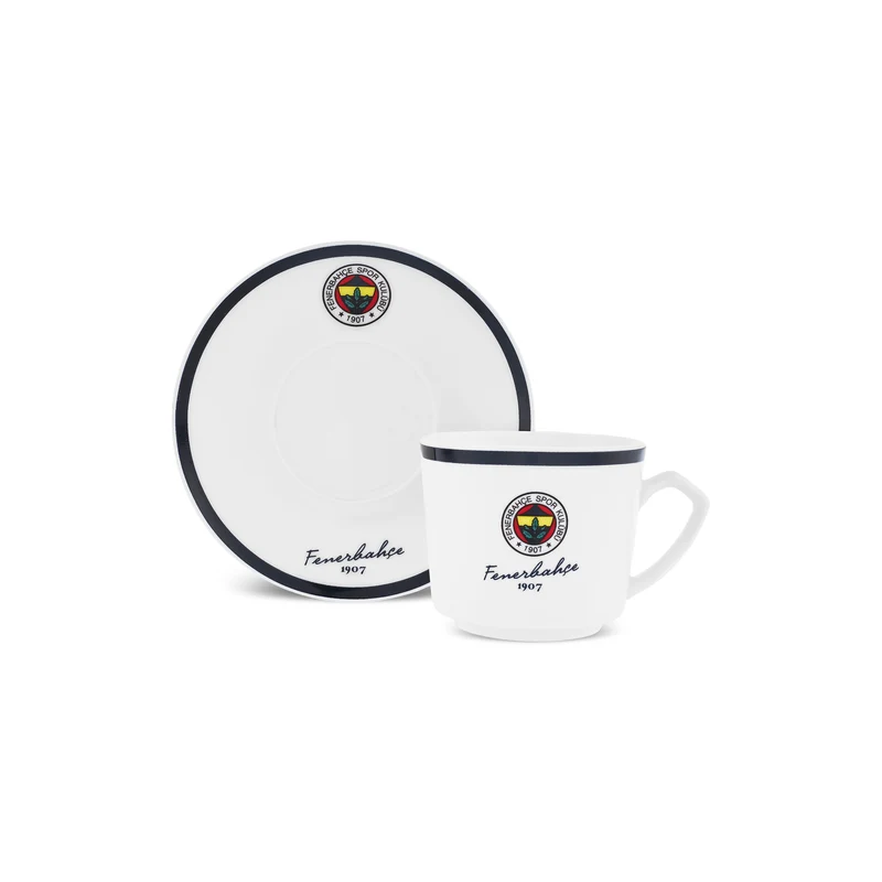 Karaca x Fenerbahçe Lizenziertes 6-Personen-Kaffeetassen-Set 80 ml