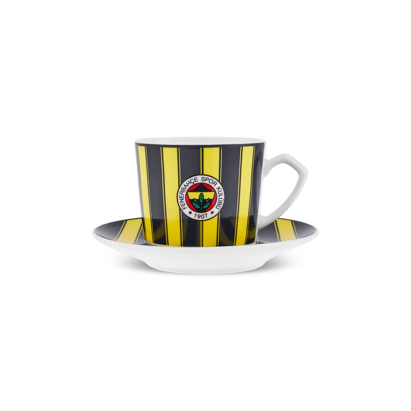 Karaca x Fenerbahçe Lizenziertes 6-Personen-Kaffeetassen-Set 80 ml