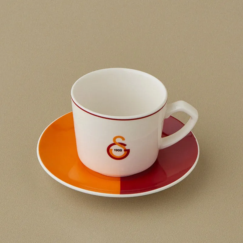 Karaca x Galatasaray Lizenziertes 6-Personen-Kaffeetassen-Set 80 ml