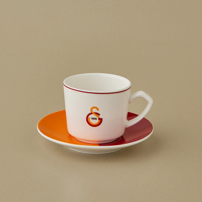 Karaca x Galatasaray Lizenziertes 6-Personen-Kaffeetassen-Set 80 ml