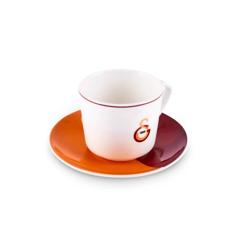 Karaca x Galatasaray Lizenziertes 6-Personen-Kaffeetassen-Set 80 ml