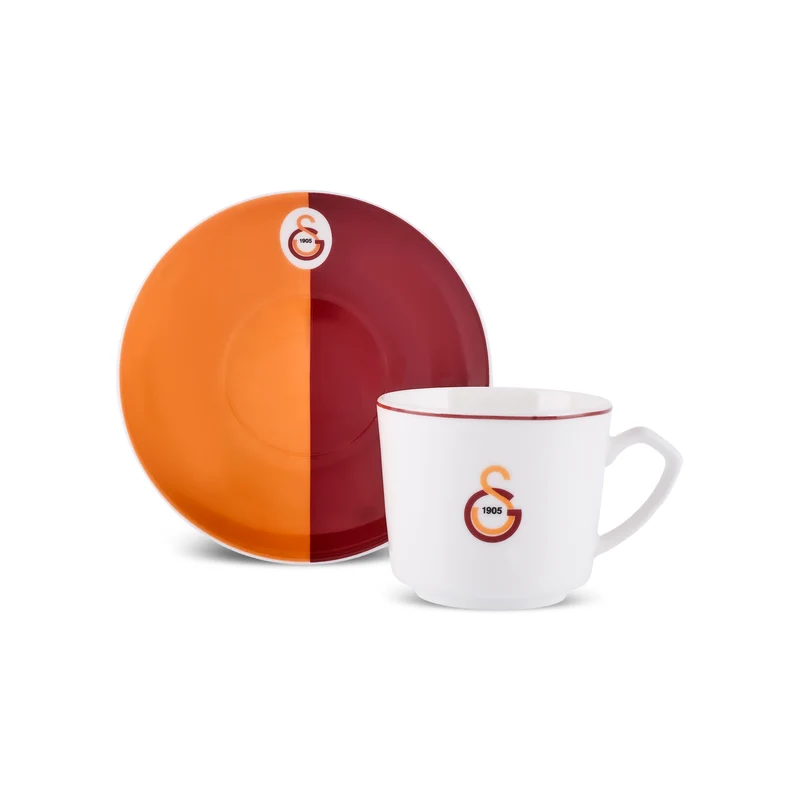 Karaca x Galatasaray Lizenziertes 6-Personen-Kaffeetassen-Set 80 ml