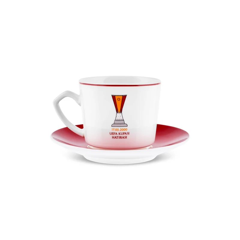 Karaca x Galatasaray Lizenziertes 6-Personen-Kaffeetassen-Set 80 ml