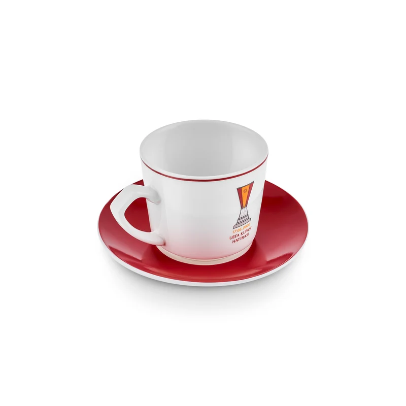 Karaca x Galatasaray Lizenziertes 6-Personen-Kaffeetassen-Set 80 ml
