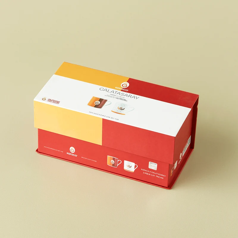 Karaca x Galatasaray Lizenziertes 2-Personen-Teetassen-Set, 230ML