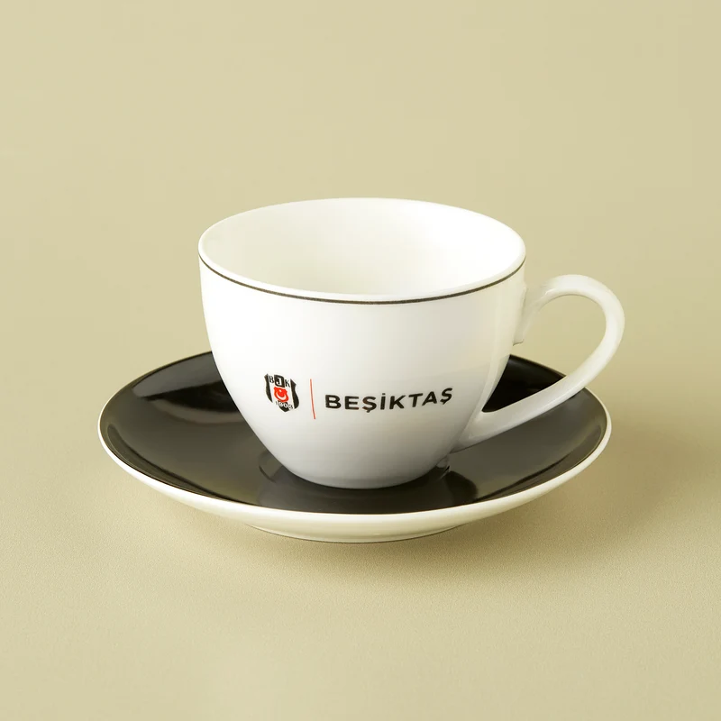 Karaca x Beşiktaş Lizenziertes 2-Personen-Teetassen-Set, 220ML