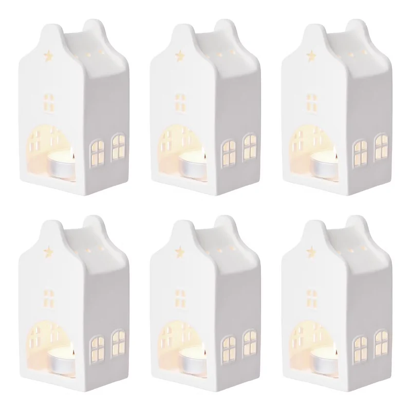 AMSTERDAM Mini-Teelichthaus 6er-Set