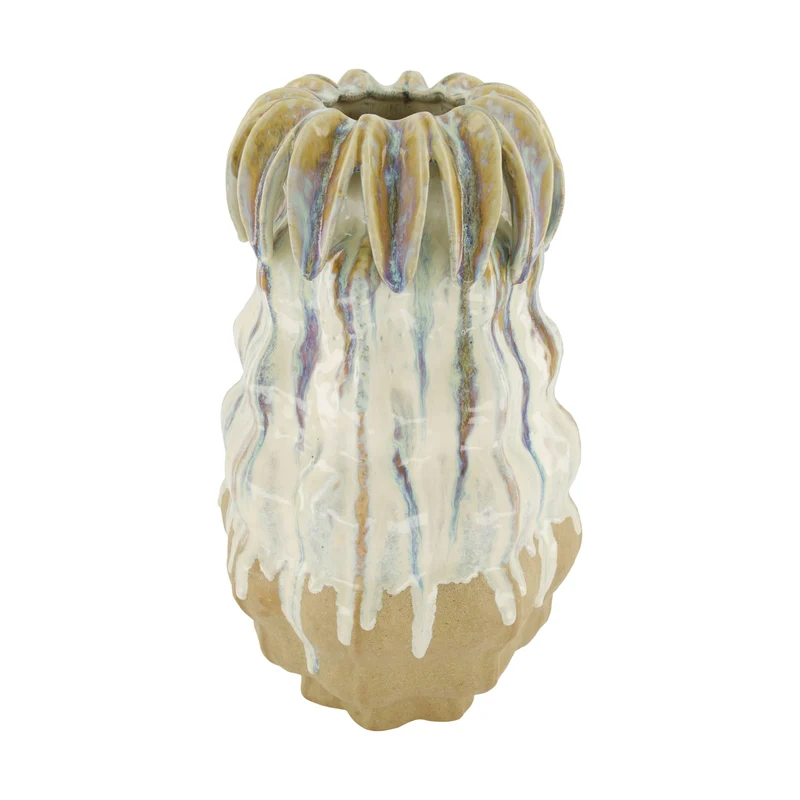 Vase ceramic 23x23x43cm Multi