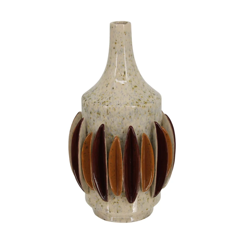 Vase shells ceramic 22.5x22.5x41cm Multi