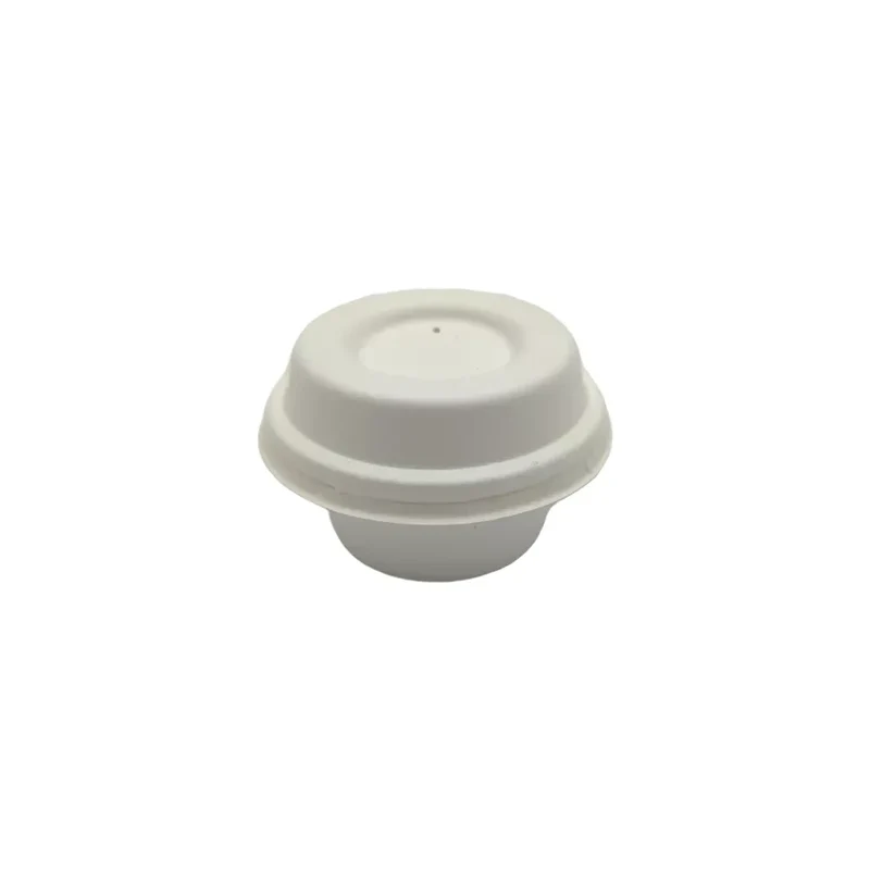 Deckel für Verpackungsbecher, Bagasse, Ø62mm, natur