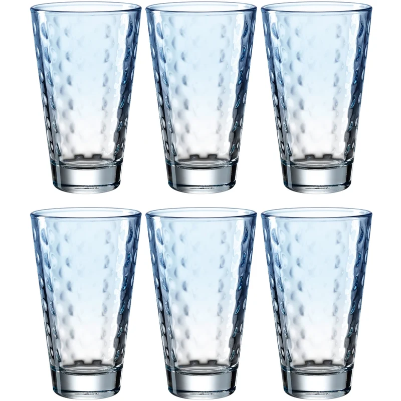 Trinkglas OPTIC 300 ml hellblau 6er-Set
