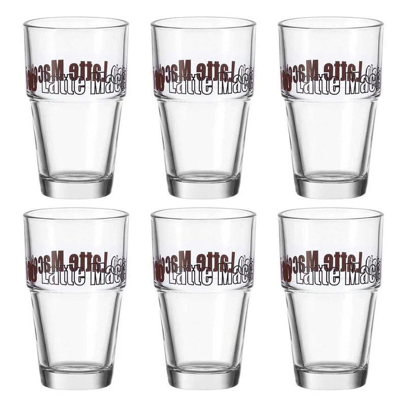 Becher SOLO 410ml braun Latte Macchiato 6er-Set