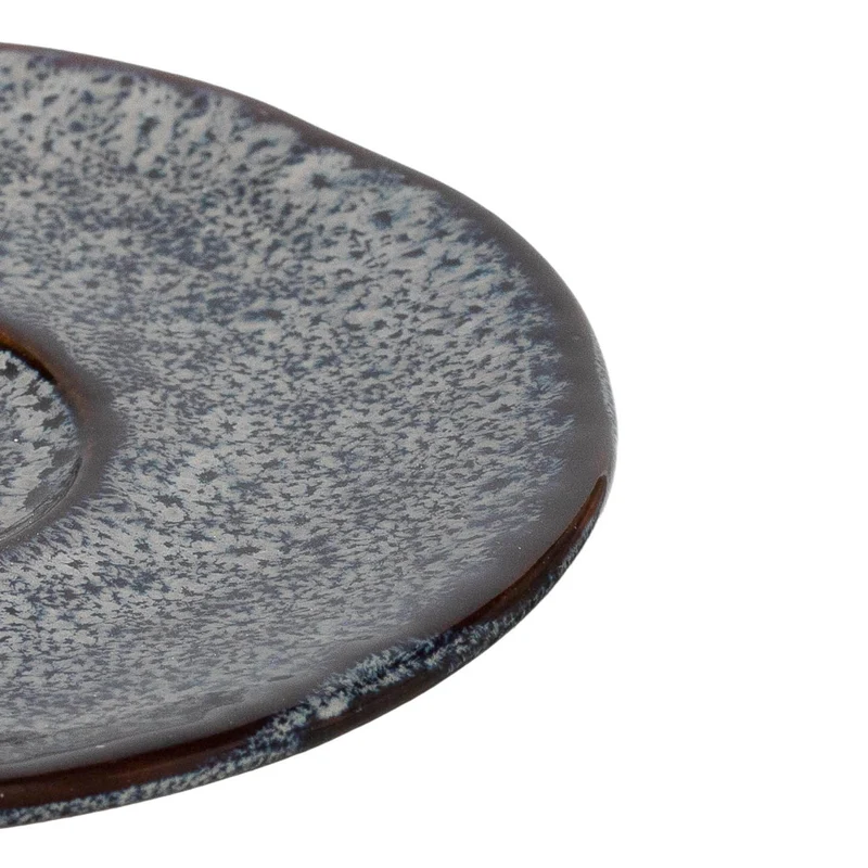 Keramikuntertasse MATERA 11 cm anthrazit 4er-Set