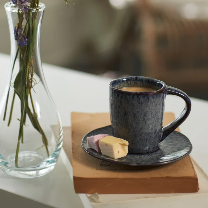 Espressotasse MATERA 90 ml anthrazit 4er-Set