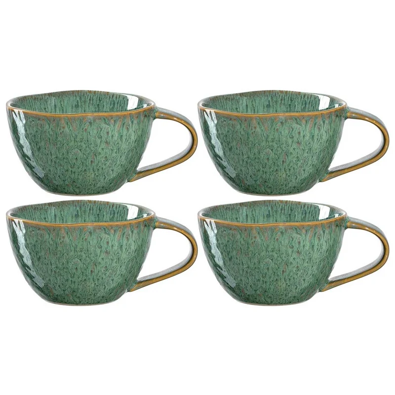 Keramiktasse MATERA 290 ml grün 4er-Set