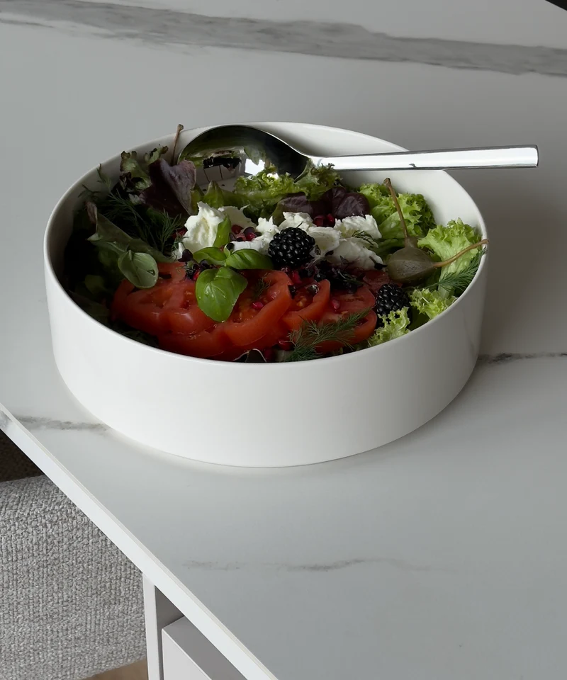 Große Bowl Ø27cm in Cremeweiß | Nia
