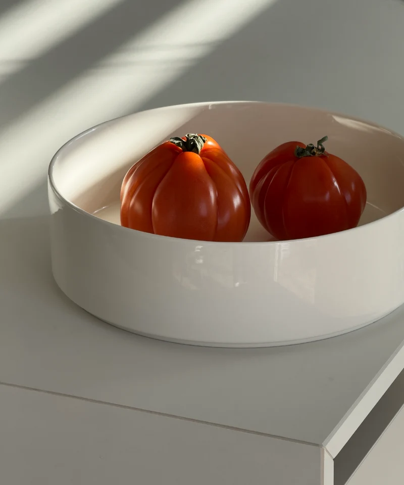 Große Bowl Ø27cm in Cremeweiß | Nia