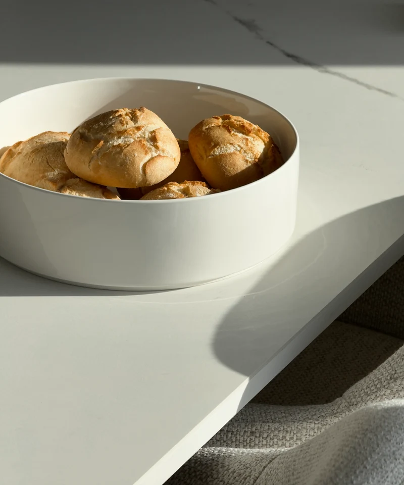 Große Bowl Ø27cm in Cremeweiß | Nia