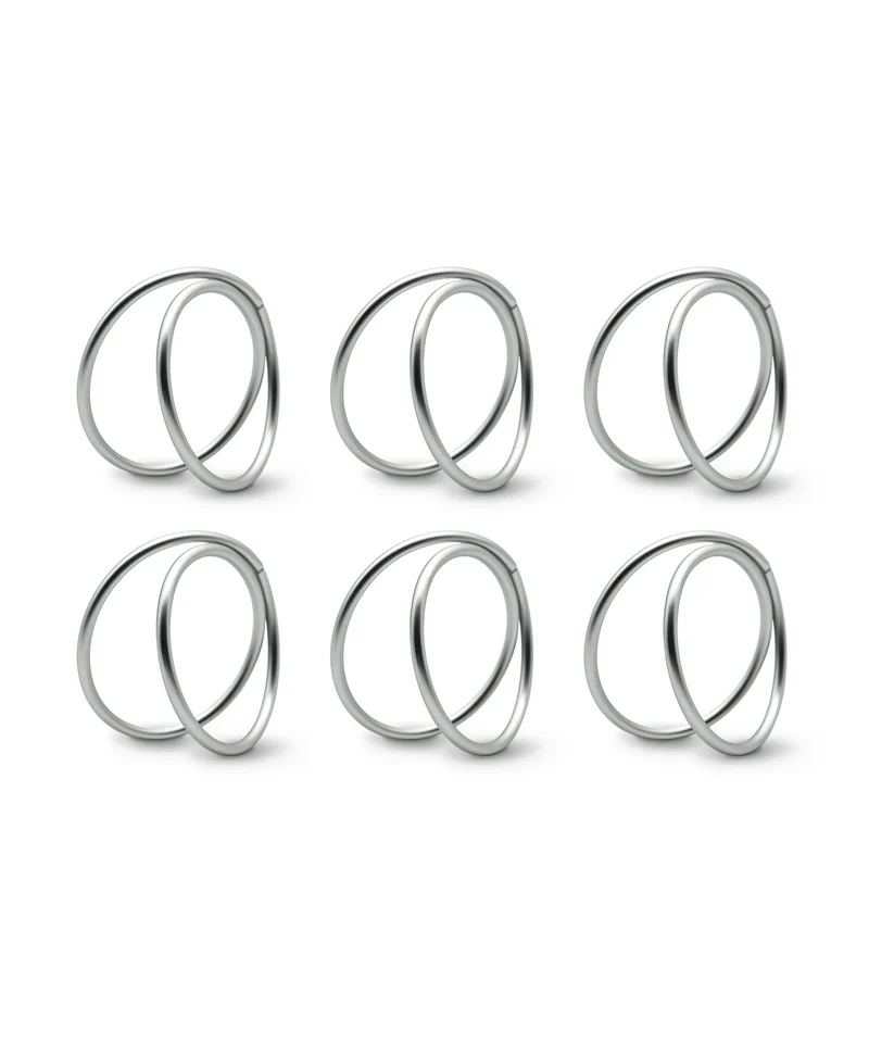 Serviettenringe Silber 6er Set | Rina