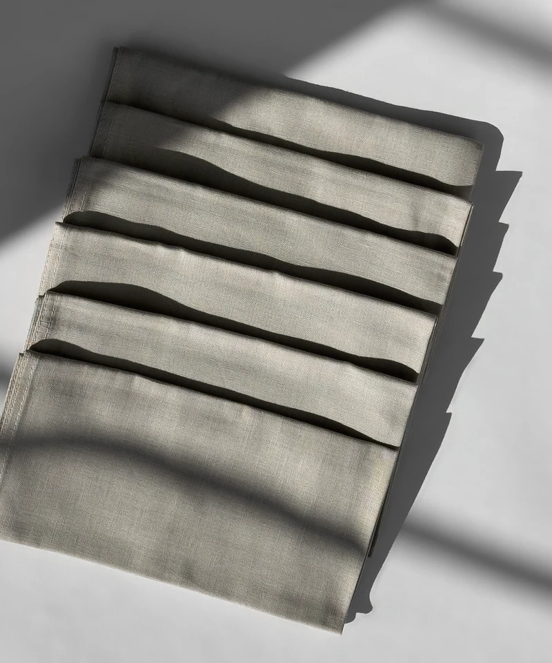 Beige Servietten 6er Set | Kyla