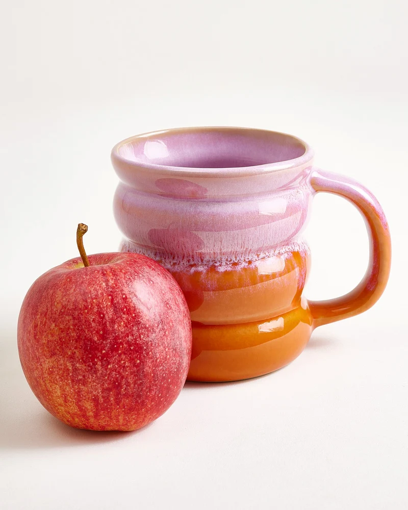 Ombra Tasse groß bubble rosa orange