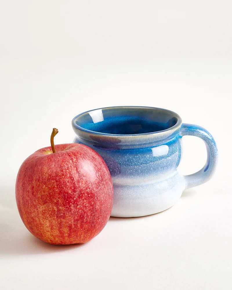 Ombra Tasse klein bubble dunkelblau hellblau 6er-Set