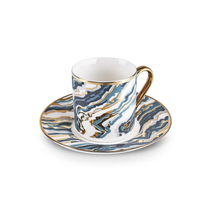 Karaca Ocean 6-teiliges Kaffeetassen-Set, 90ML