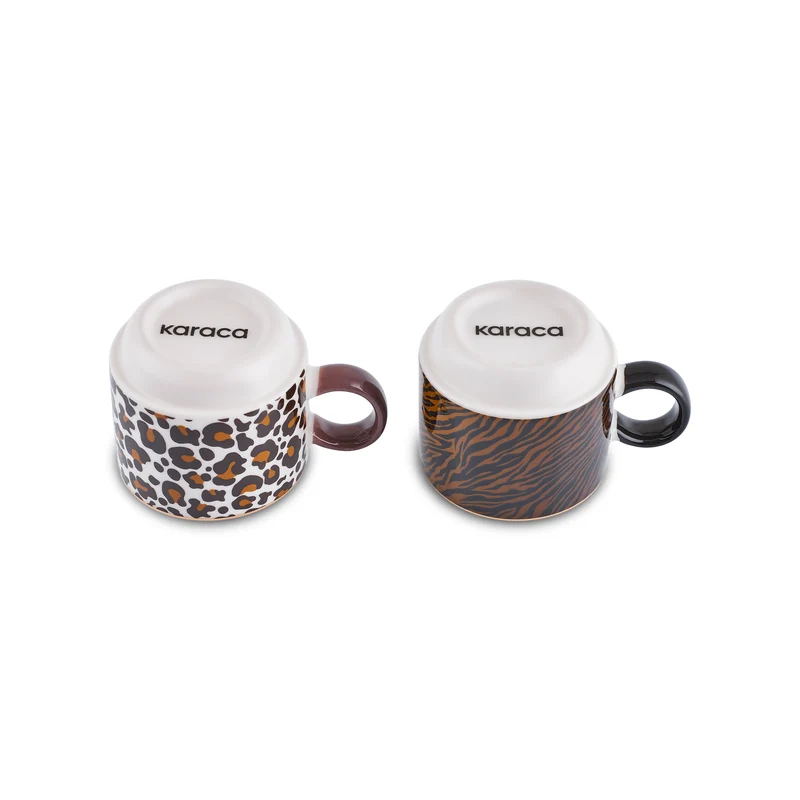 Karaca Leobra 5-teiliges Teetassen-Set mit Ständer, 160ML
