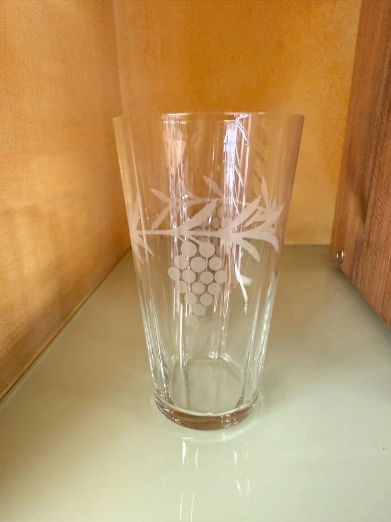 Markgräflerglas mit Druck mit 0,25 l Eichstrich 6 tlg.