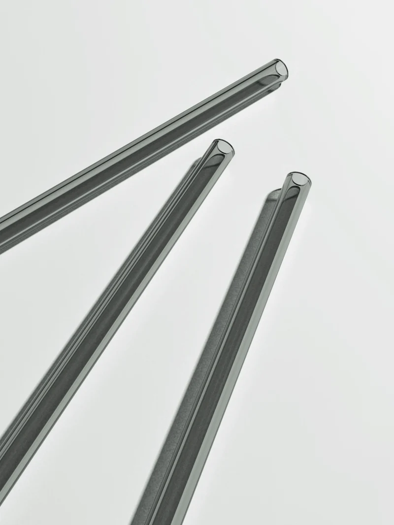 Straws & Cleaning Stick Set, grey