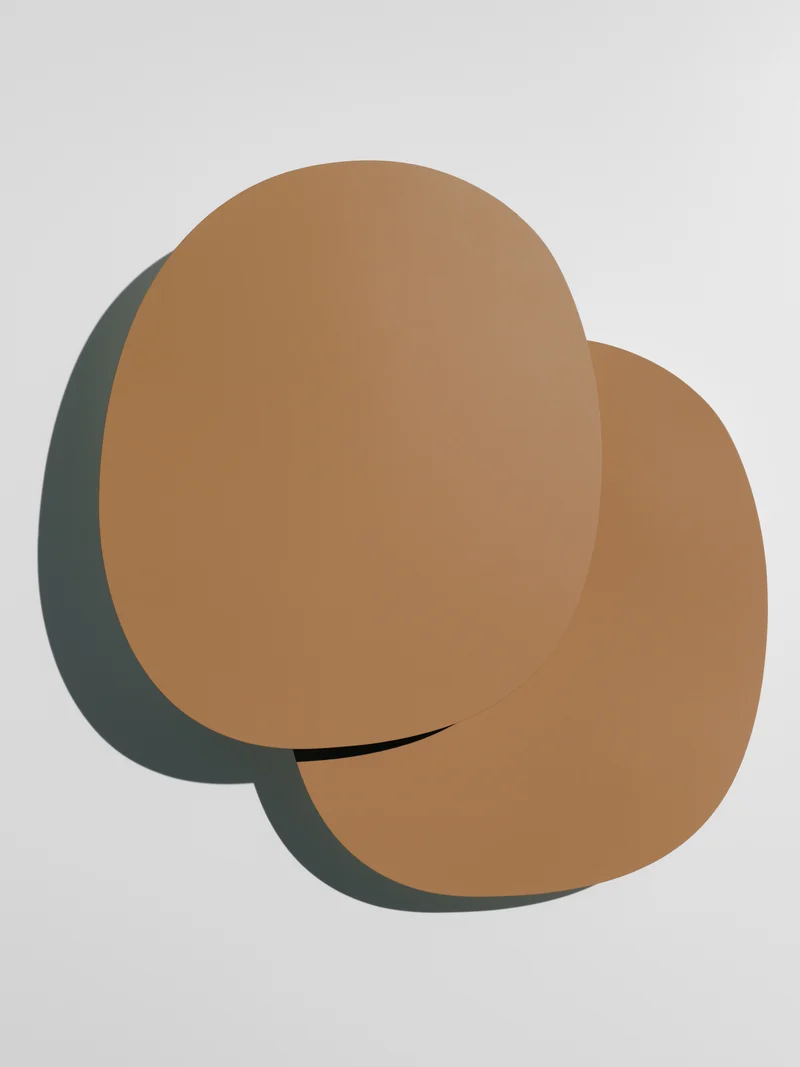 Placemats, brown/ creamwhite, set of 2