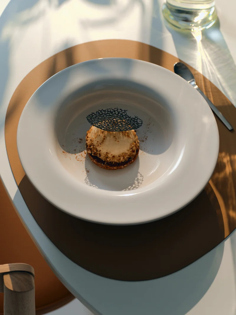 Placemats, brown/ creamwhite, set of 2