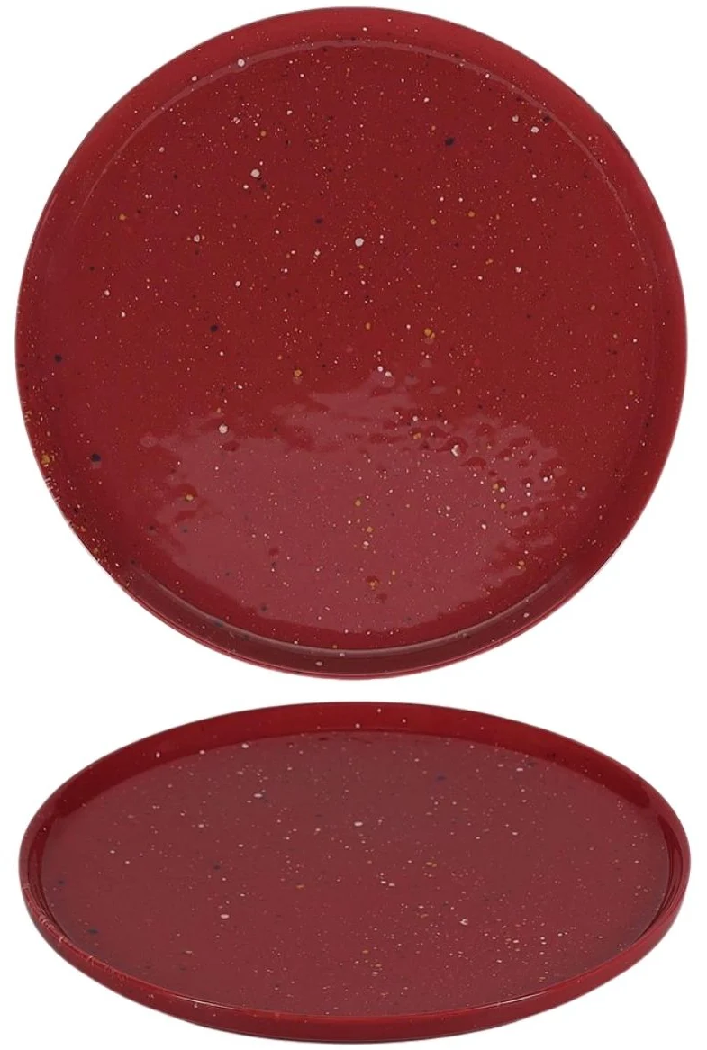 ONA Speiseteller Fika Burgundy ø 25 cm - 4 Stück