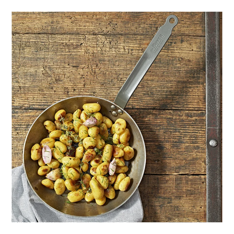 De Buyer Bratpfannenset Lyonnaise Carbone Plus 3-teilig - Stahlblech - ø 20, 24 & 28 cm - ohne Antihaftbeschichtung