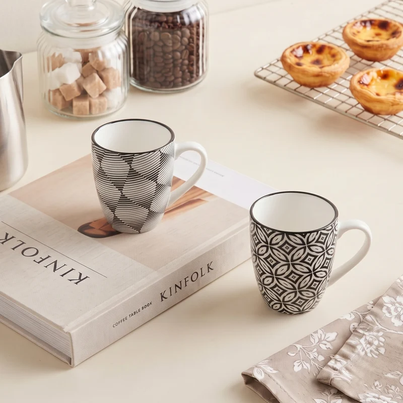 Cosy & Trendy Kaffeetassen Nikko Black 190 ml - 6 Stück