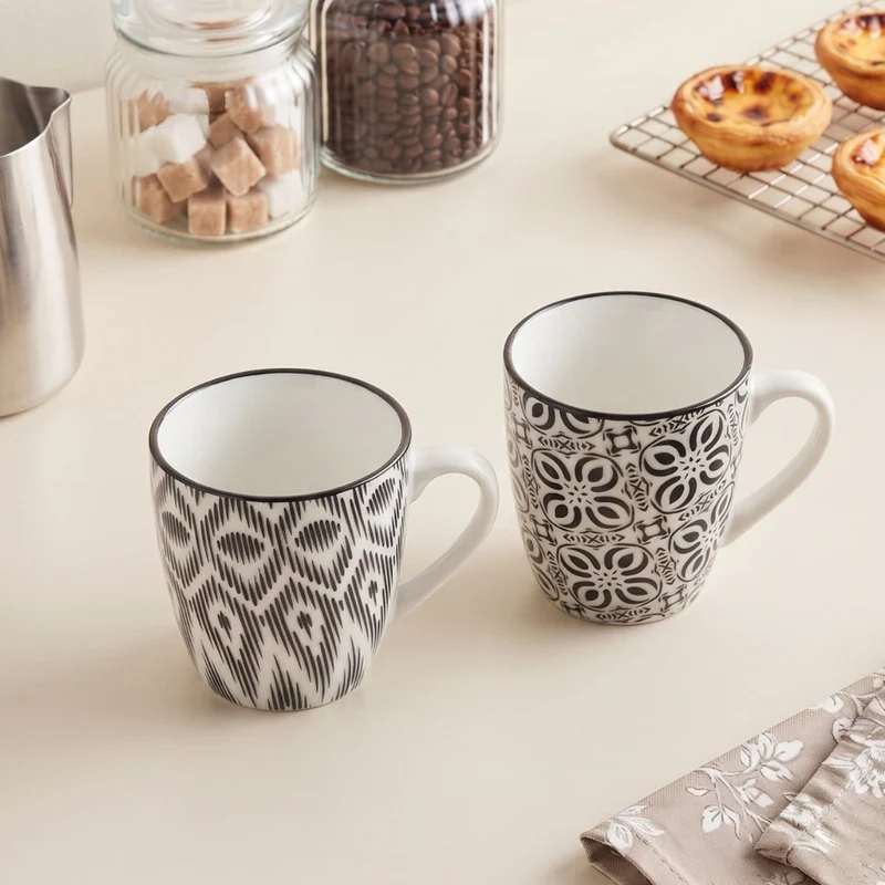 Cosy & Trendy Kaffeetassen Nikko Black 190 ml - 6 Stück