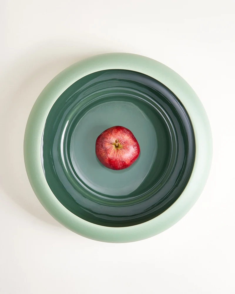Alva Obstschale salbei dunkelgrün