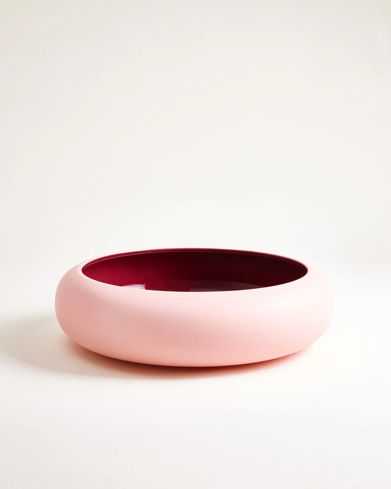 Alva Obstschale rosa bordeaux