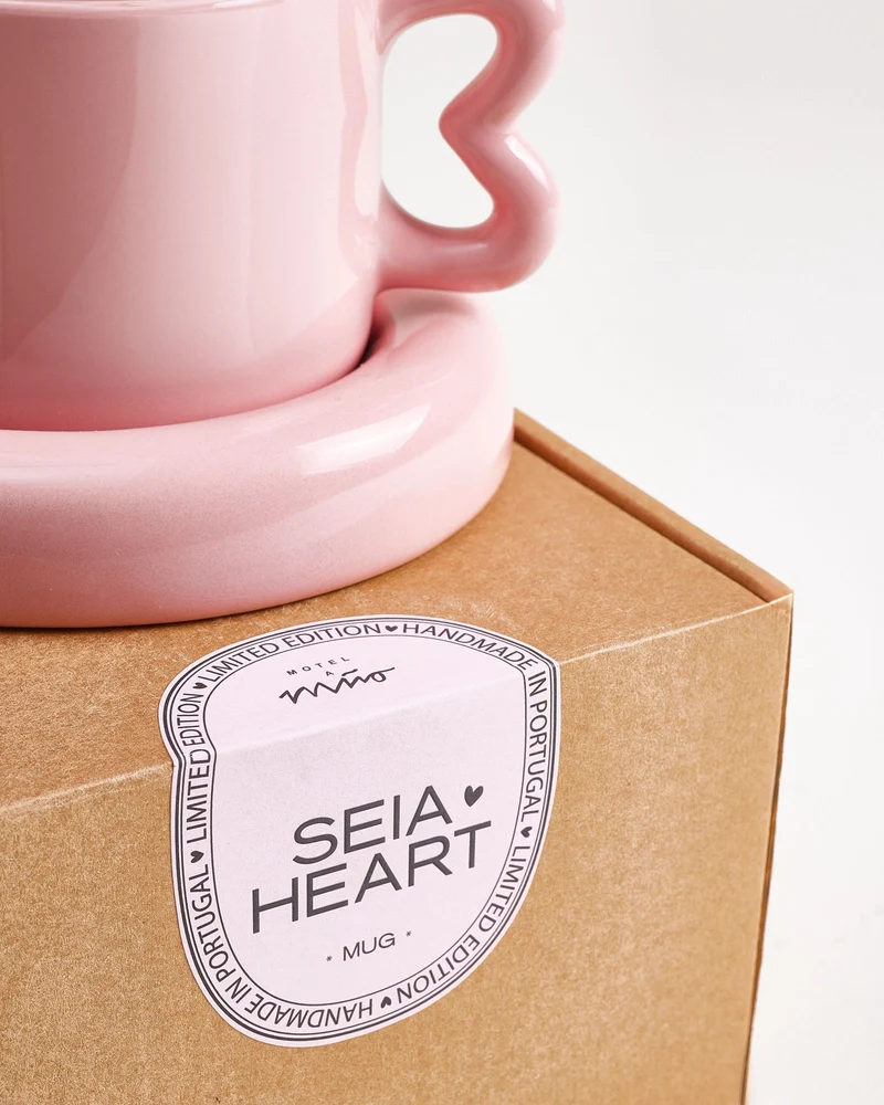 Seia Geschenk-Set Herz rosa burgund 5-teilig