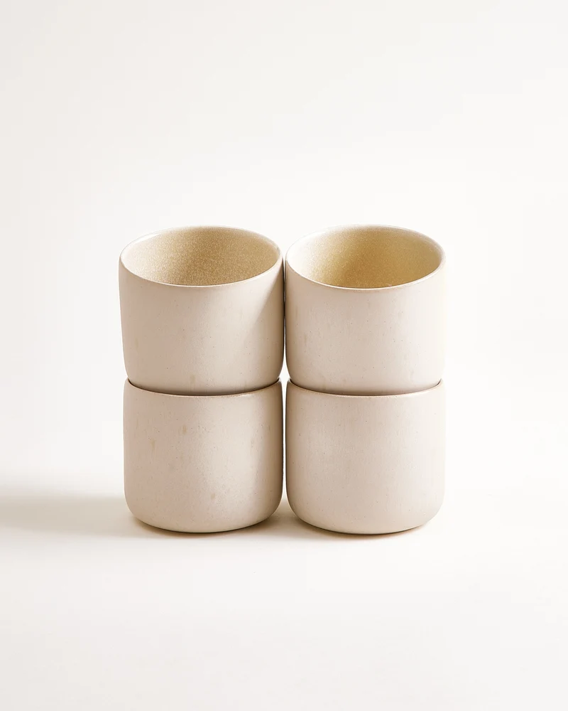 Lorosa Becher groß sand 4er-Set