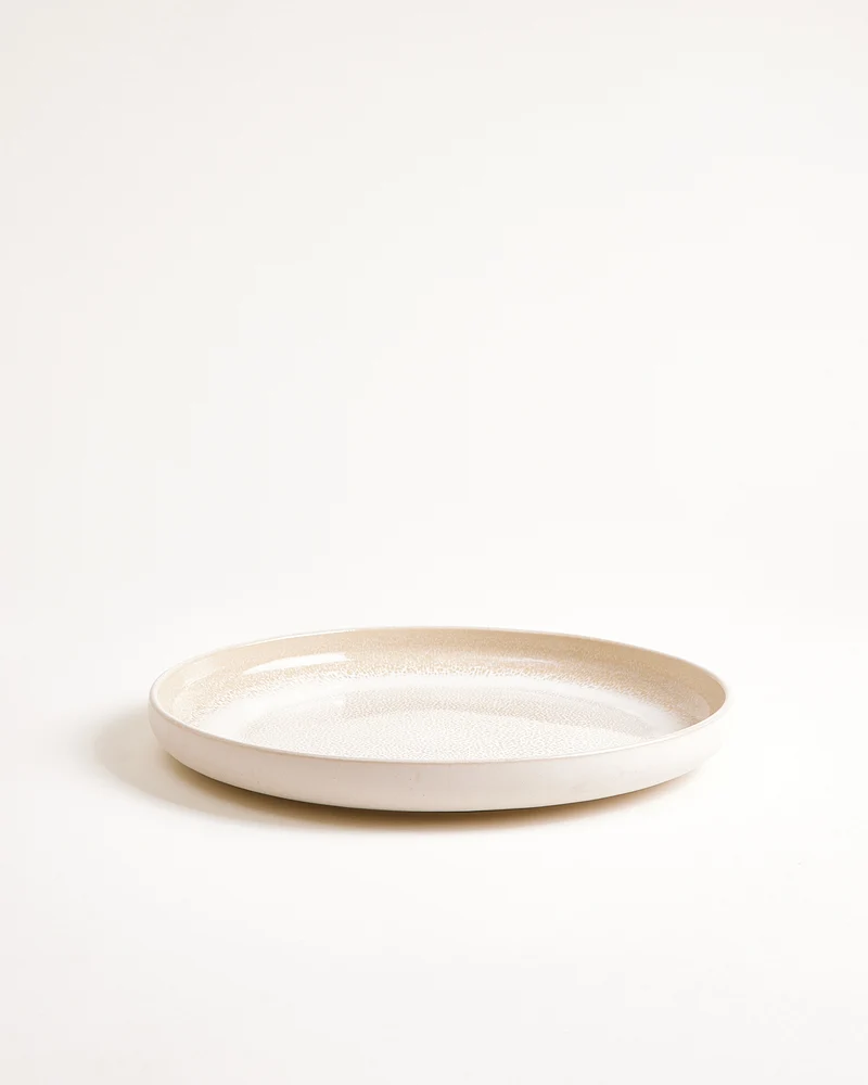 Lorosa Teller groß modern sand